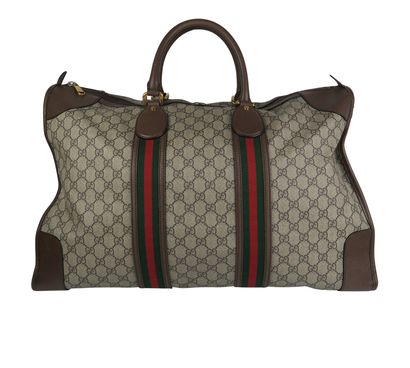 Ophidia Savoy Large Duffle Bag, &pound;850, Handbags, Beige, Canvas, Front view